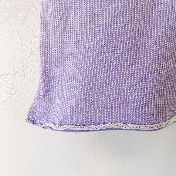 Soft Surroundings Just Beachy Purple Hooded Pullover Small - Picture 2 of 5